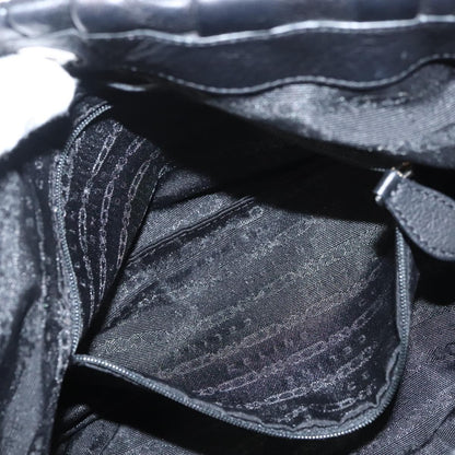 Celine Pillow Handbag Leather, BLACK, LEATHER, Handbag