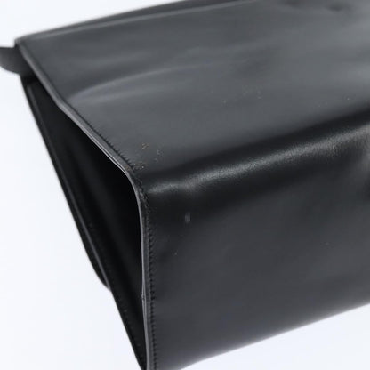 Salvatore Ferragamo Gancini Flap Shoulder bag Leather, BLACK, LEATHER, Shoulder bag