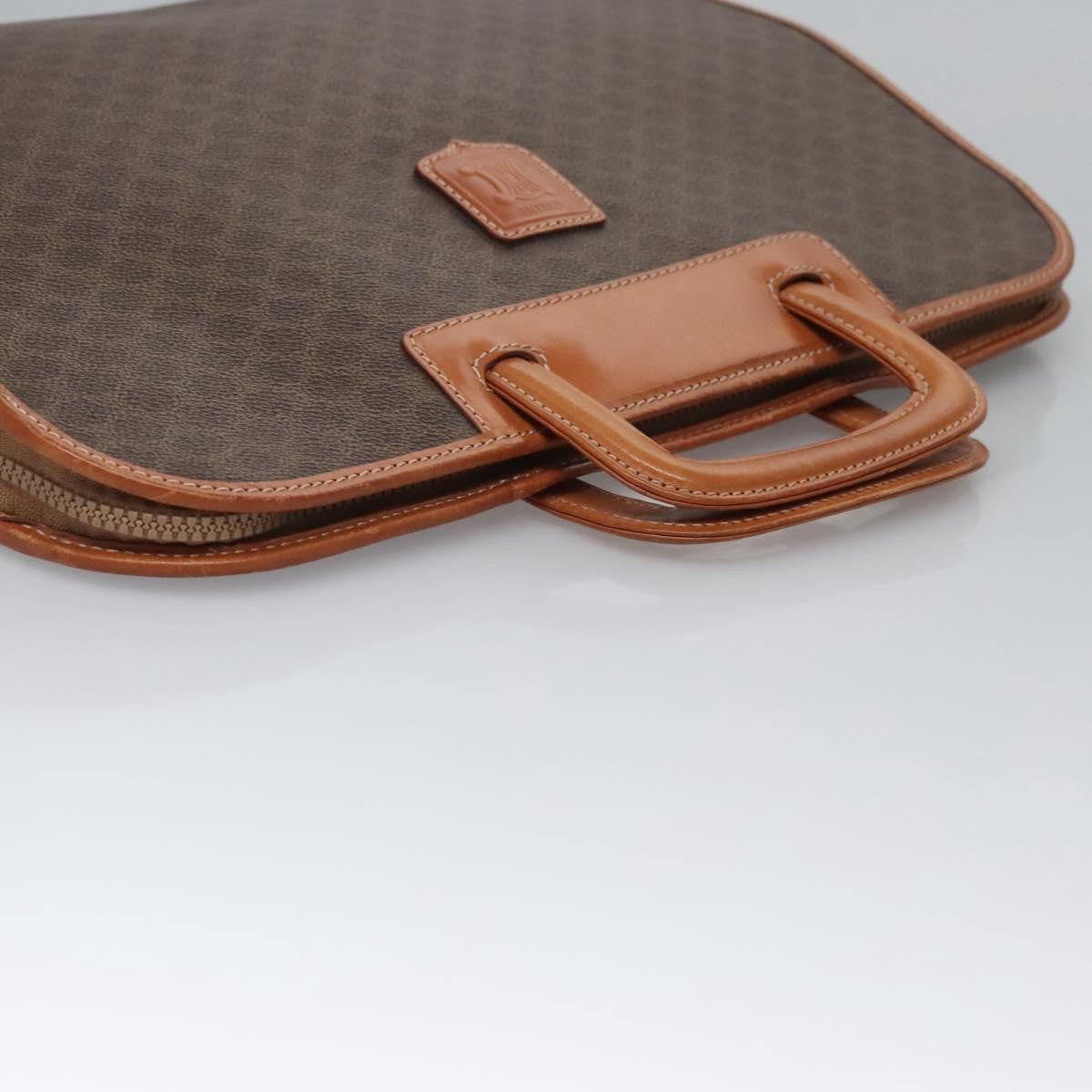 Celine Macadam Briefcase Canvas and leather, BROWN, CANVAS, Briefcase