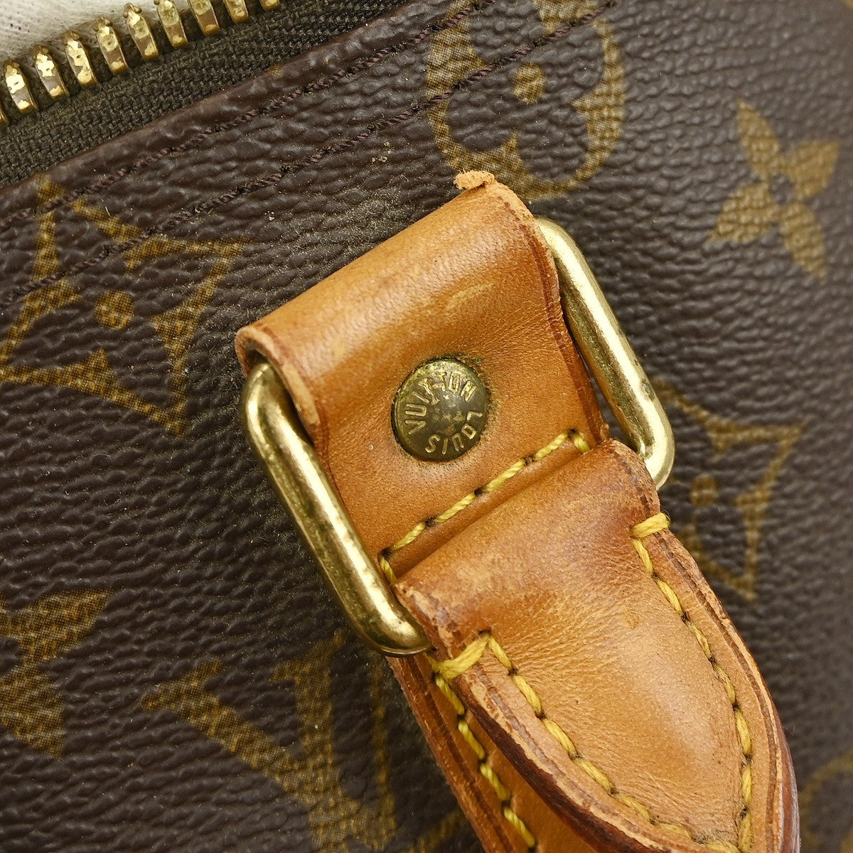 Louis Vuitton Keepall Bag Monogram Canvas, BROWN, CANVAS, Travel bag