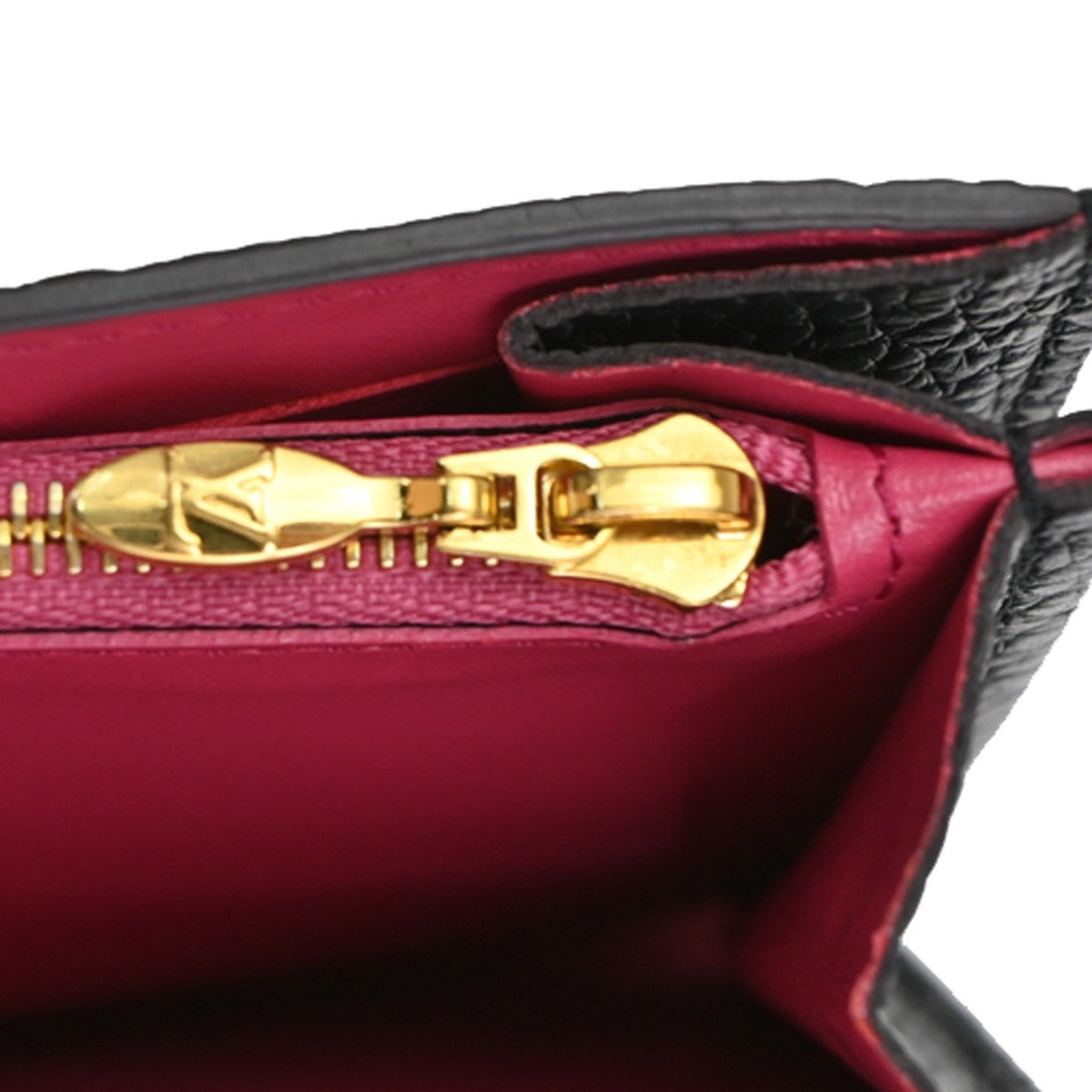 Louis Vuitton Capucines Long Wallet Leather, BLACK, LEATHER, Wallets