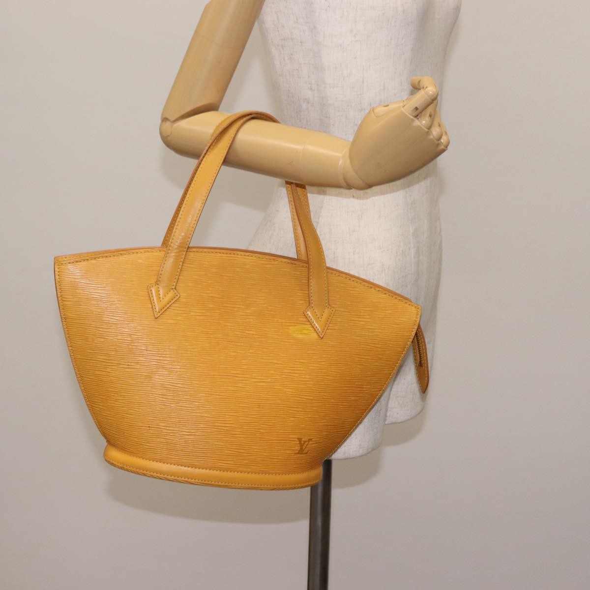 Louis Vuitton Saint Jacques Handbag Epi Leather, YELLOW, LEATHER, Handbag