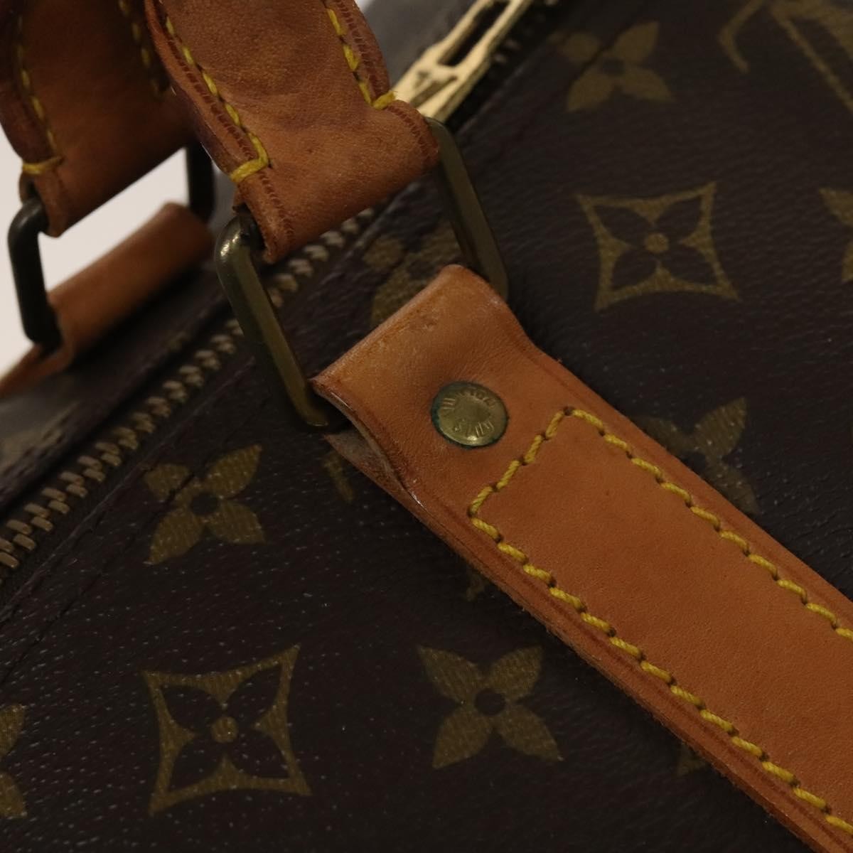 Louis Vuitton Keepall Bag Monogram Canvas, BROWN, CANVAS, Travel bag