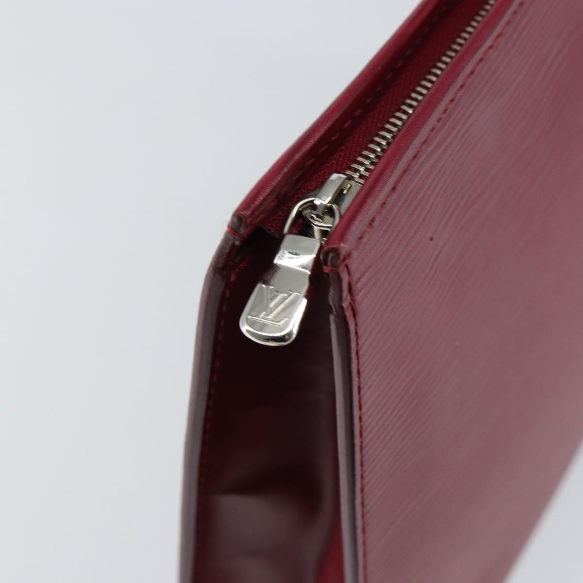 Louis Vuitton Toiletry Pouch Epi Leather, BURGUNDY, LEATHER, Toiletry Case