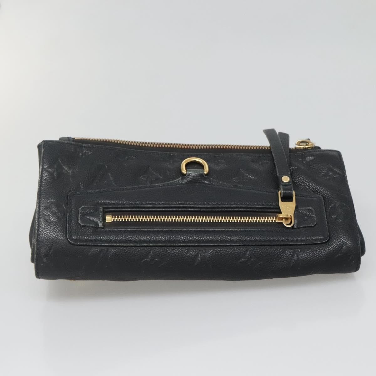 Louis Vuitton Petillante Clutch Monogram Empreinte Leather, BLACK, LEATHER, Clutche & pouche