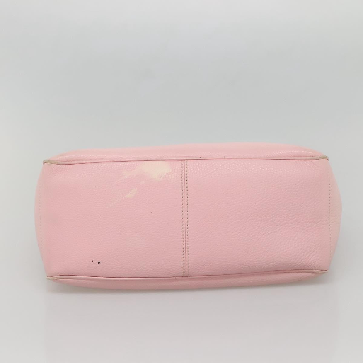 Celine Boogie Satchel Leather, PINK, LEATHER, Handbag