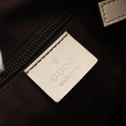 Gucci Zip Messenger Bag GG Canvas with Perforated Leather, BEIGE, CANVAS, Shoulder bag