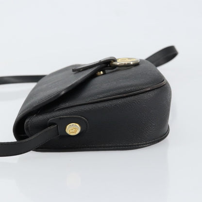 Christian Dior Vintage Honeycomb Flap Crossbody Bag Canvas and Leather, BLACK, CANVAS, Shoulder bag