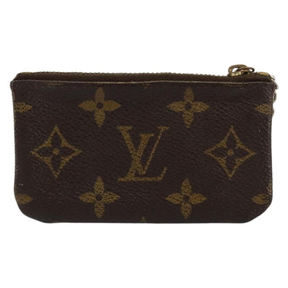 Louis Vuitton Pochette Clés Monogram Canvas, BROWN, CANVAS, Wallets