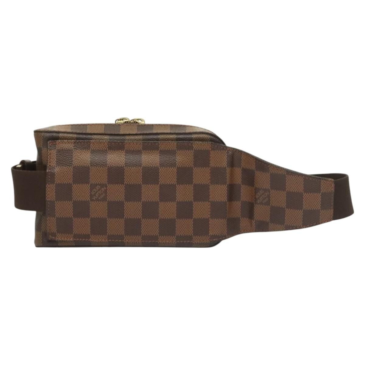 Louis Vuitton Geronimos Waist Bag Damier, BROWN, CANVAS, Shoulder bag