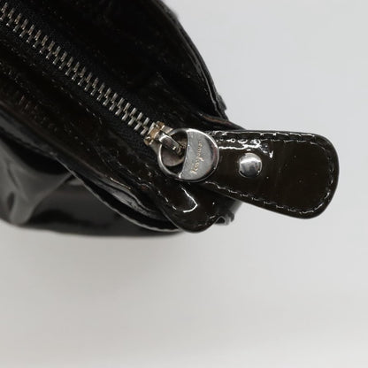 Salvatore Ferragamo Marisa Satchel Patent leather, BROWN, PATENT_LEATHER, Tote bag