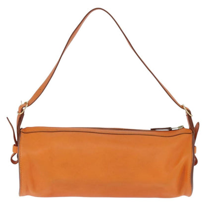 Hermes Sac Doremi Bag Leather, ORANGE, LEATHER, Shoulder bag