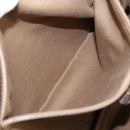 Salvatore Ferragamo Gancini handbag Leather, BROWN, LEATHER, Handbag