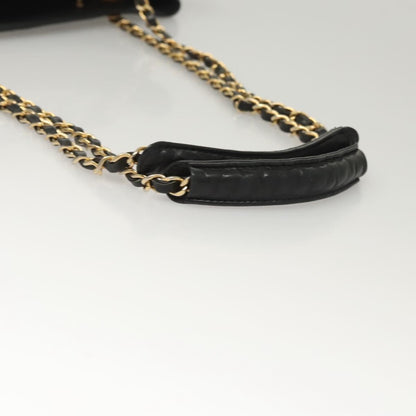 Chanel Chain Shoulder Bag Leather, Black, Leather, Shoulder Bag