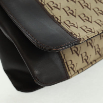 Bottega Veneta Vintage Flap Shoulder Bag Canvas, BEIGE, CANVAS, Shoulder bag