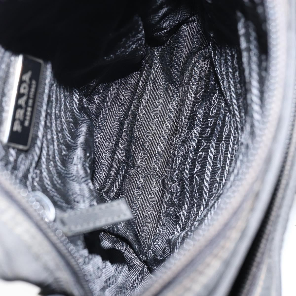 Prada Front Pocket Messenger Bag Tessuto, BLACK, NYLON, Shoulder bag