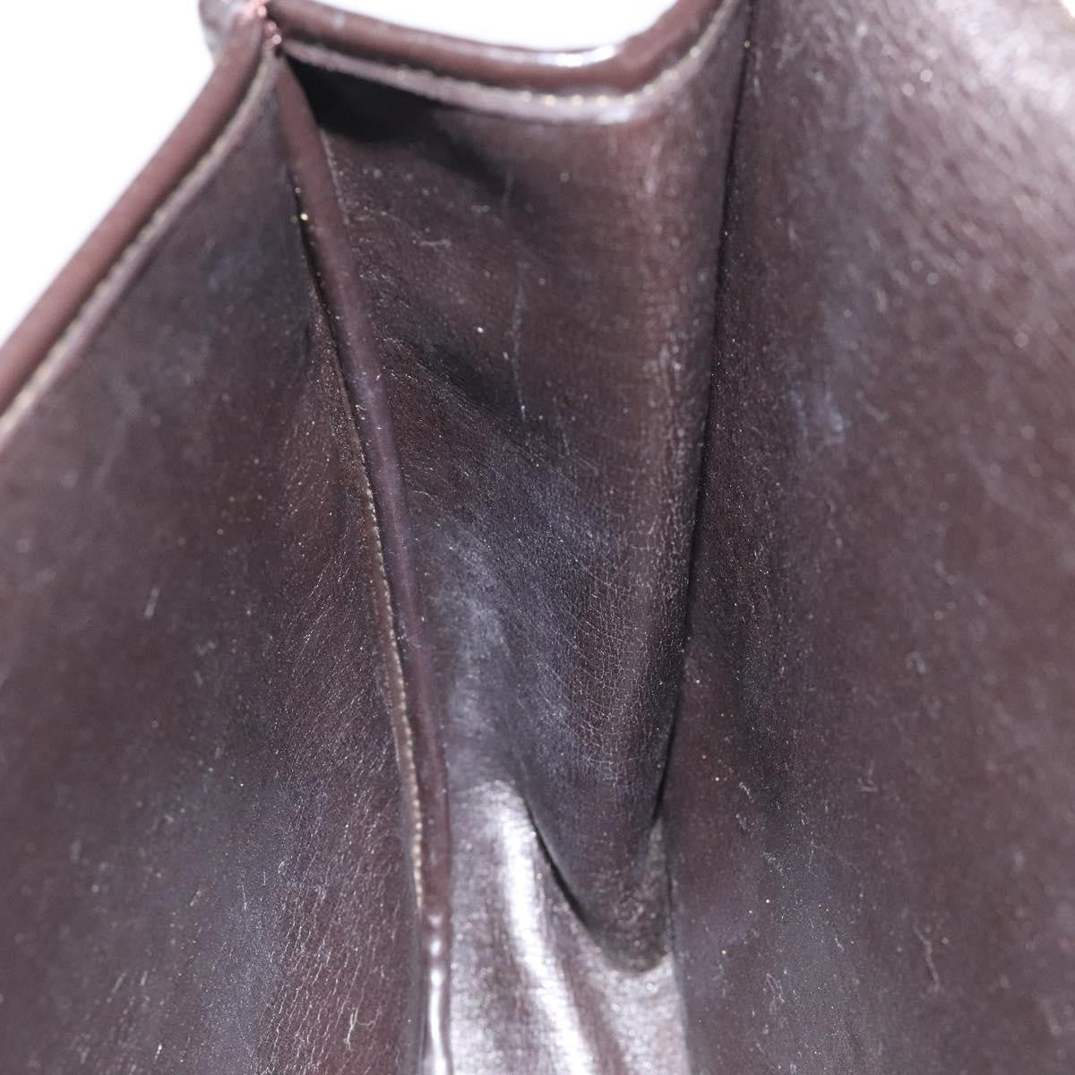 Christian Dior Vintage Trotter Flap Shoulder Bag Canvas, BROWN, CANVAS, Shoulder bag