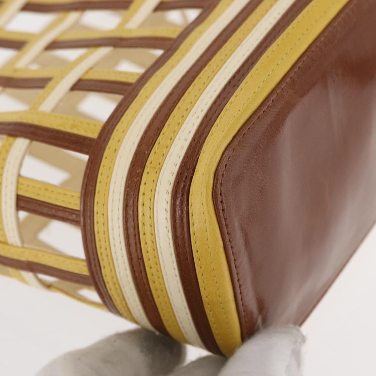 Prada Vintage Handbag Leather, BROWN, LEATHER, Handbag