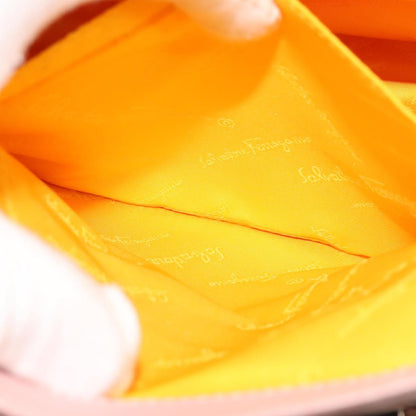 Salvatore Ferragamo Gancini handbag Leather, PINK, LEATHER, Handbag