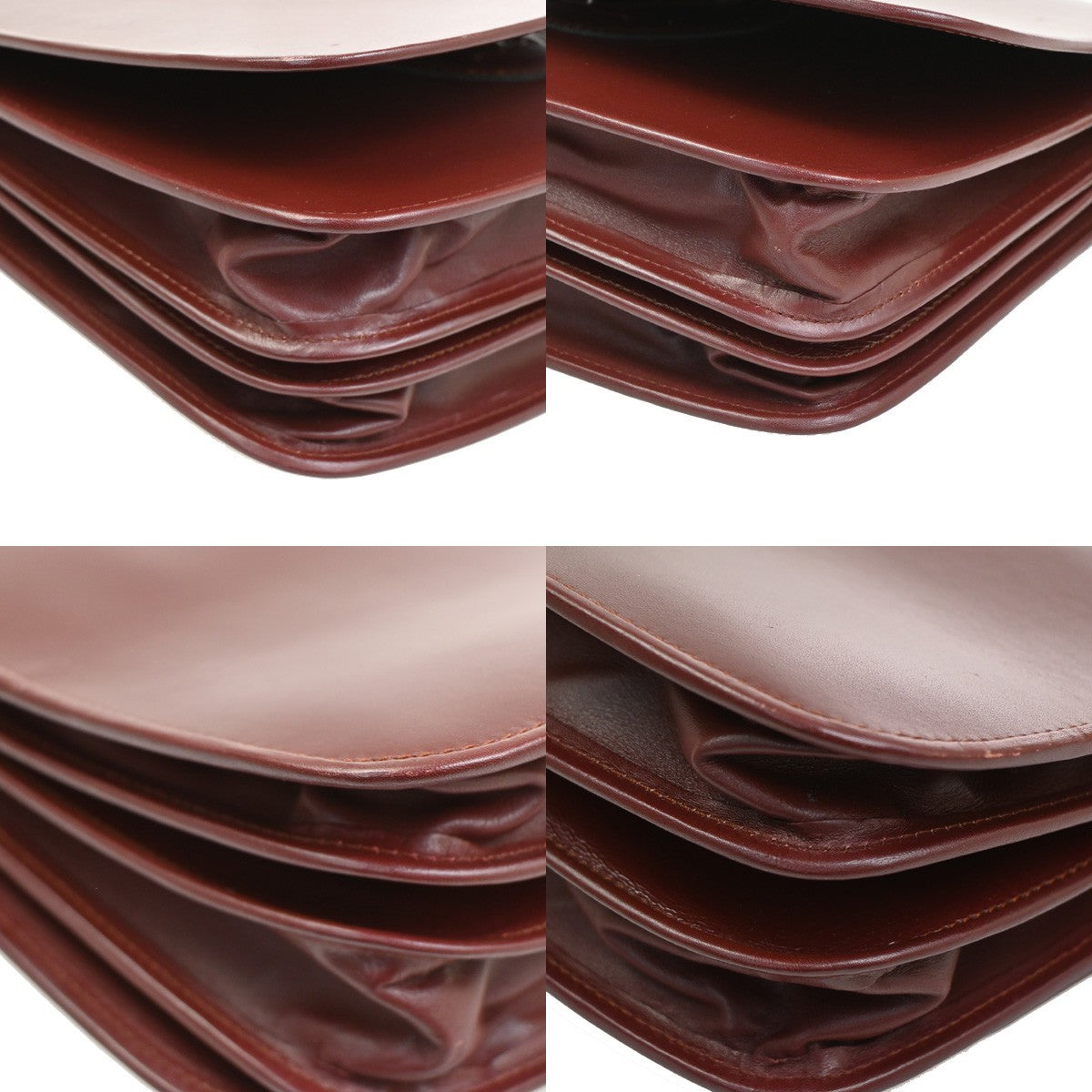cartier Must de Cartier Shoulder Bag Leather, Burgundy, Leather, Shoulder Bag