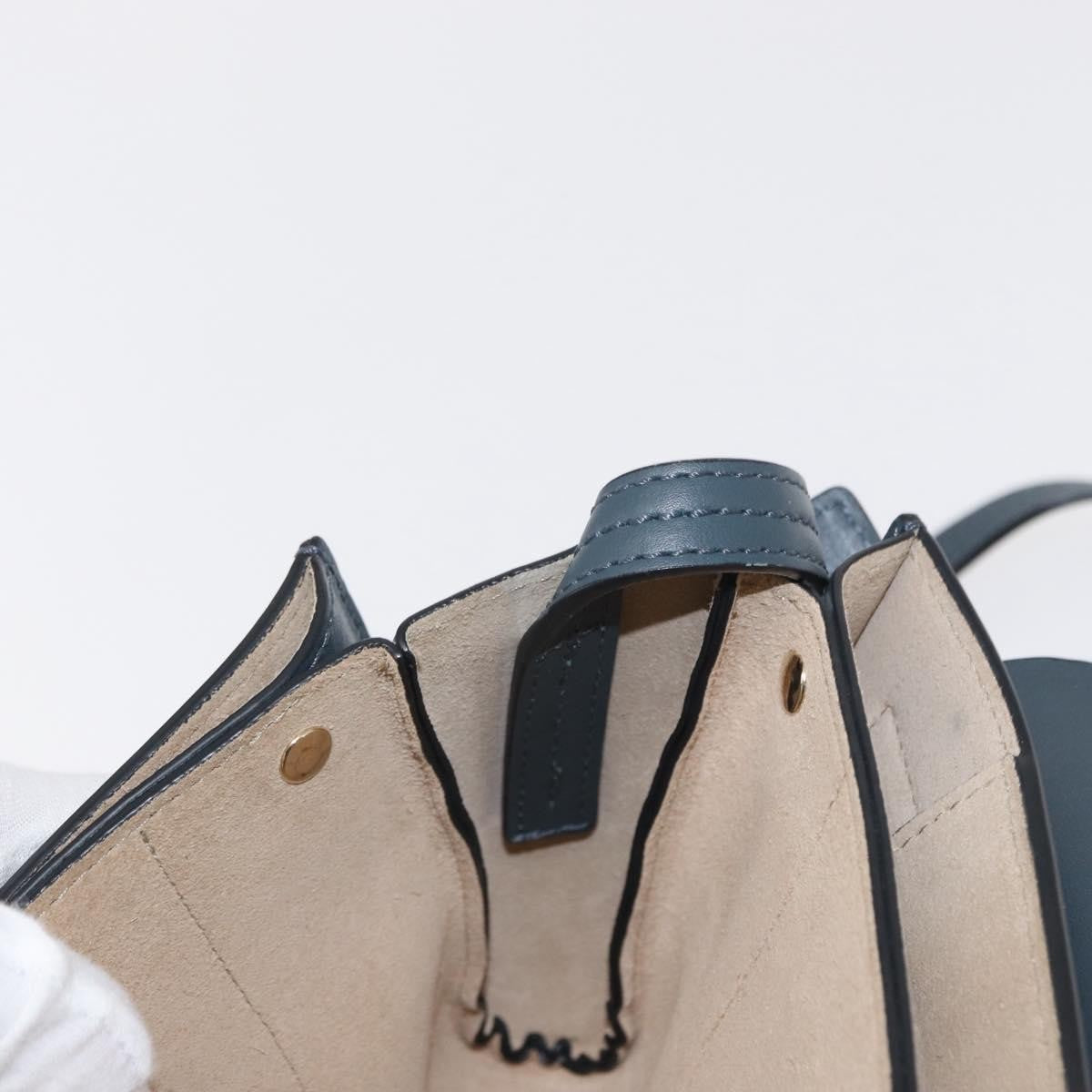 Chloe Faye Shoulder Bag Leather and Suede, GREEN, SUEDE, Shoulder bag