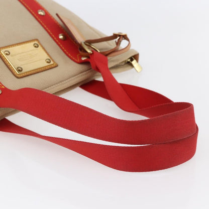 Louis Vuitton Antigua Tote Canvas, BEIGE, CANVAS, Tote bag