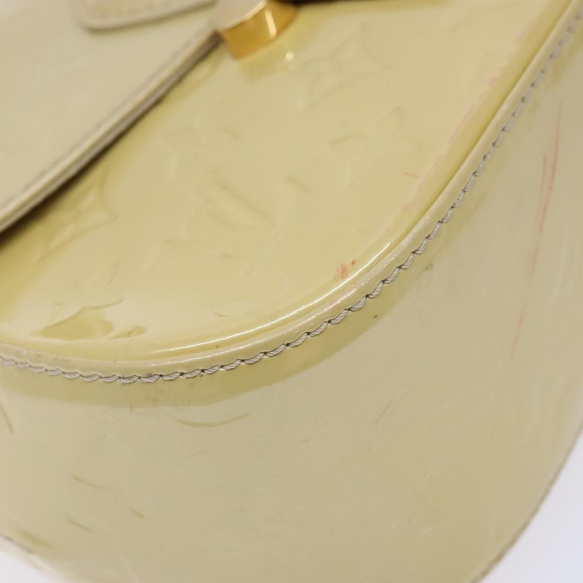 Louis Vuitton Bellflower Handbag Monogram Vernis, BEIGE, PATENT_LEATHER, Handbag