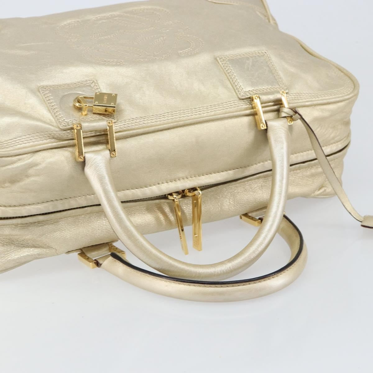 Loewe Amazona Bag Leather, GOLD, LEATHER, Handbag