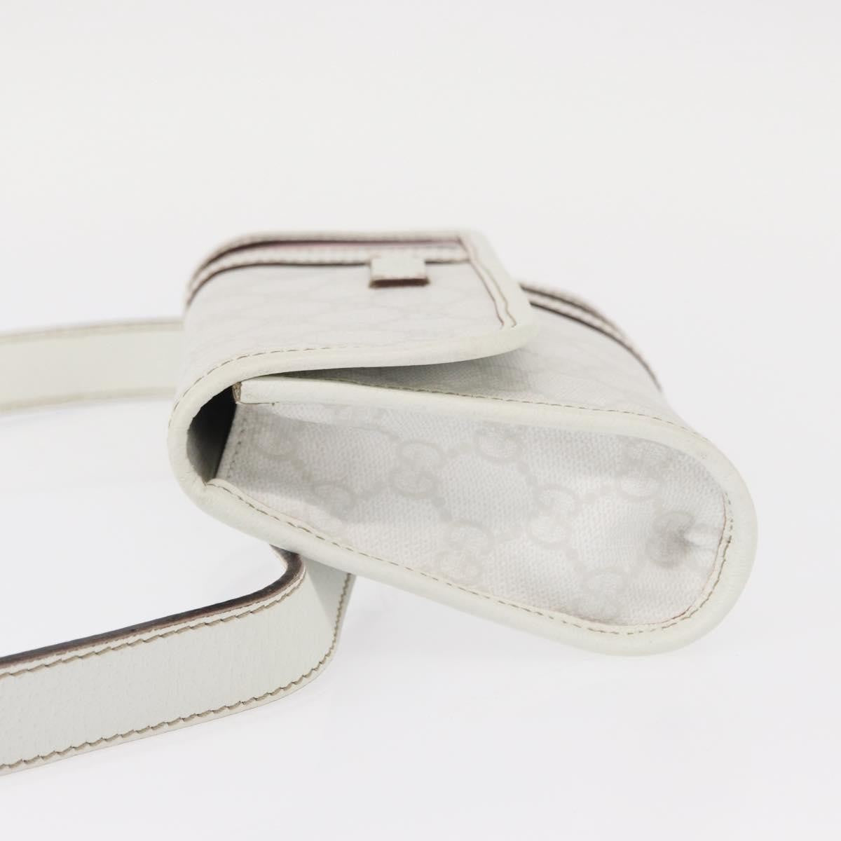 Gucci Sherry Line Waist Bag GG Canvas, WHITE, CANVAS, Shoulder bag