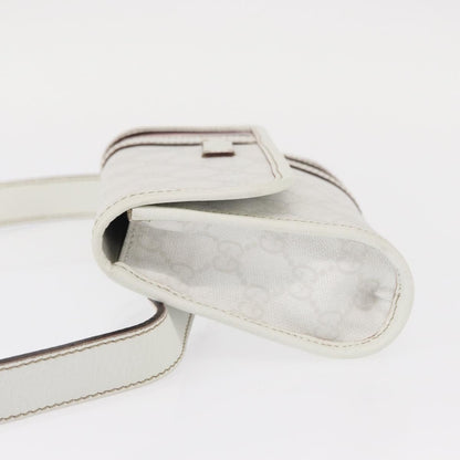 Gucci Sherry Line Waist Bag GG Canvas, WHITE, CANVAS, Shoulder bag