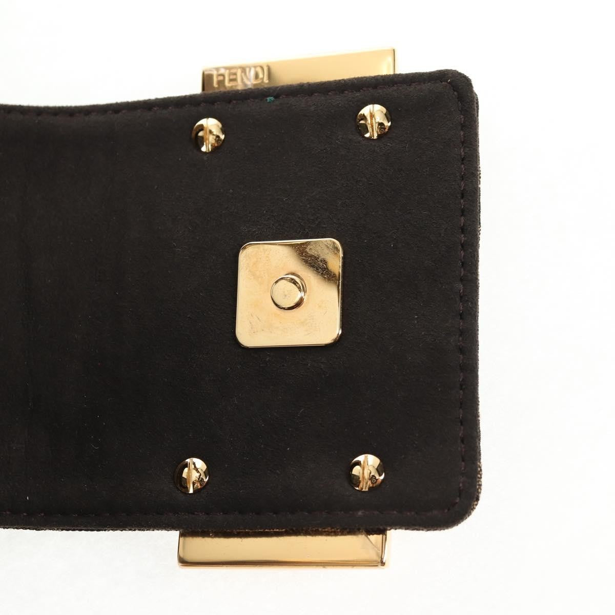 Fendi Cookie Hobo Zucca Canvas, BROWN, CANVAS, Handbag