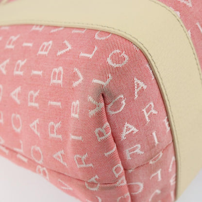 Bvlgari Logomania Handbag Canvas, PINK, CANVAS, Handbag