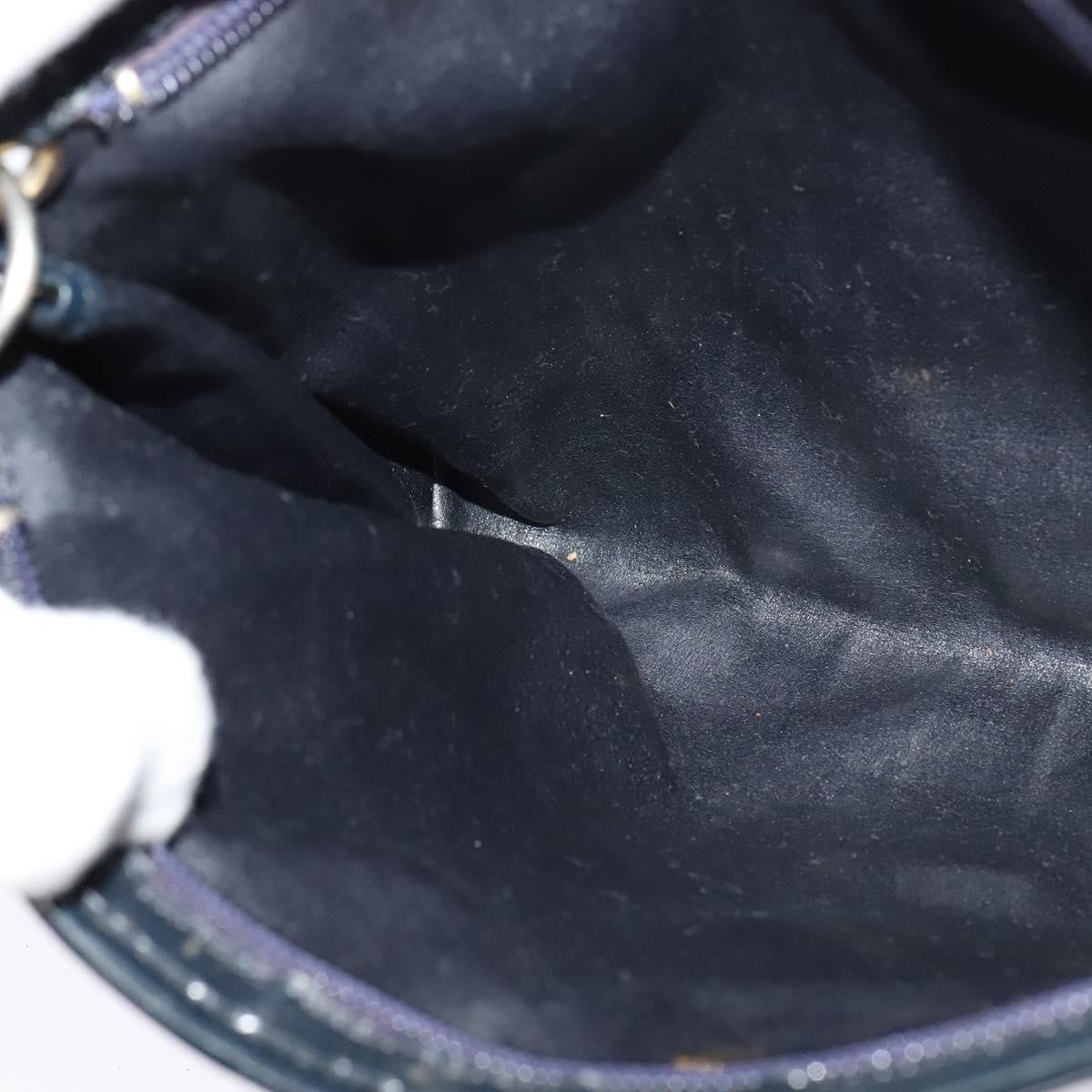 Christian Dior Vintage Trotter Shoulder Bag Canvas, NAVY, CANVAS, Shoulder bag