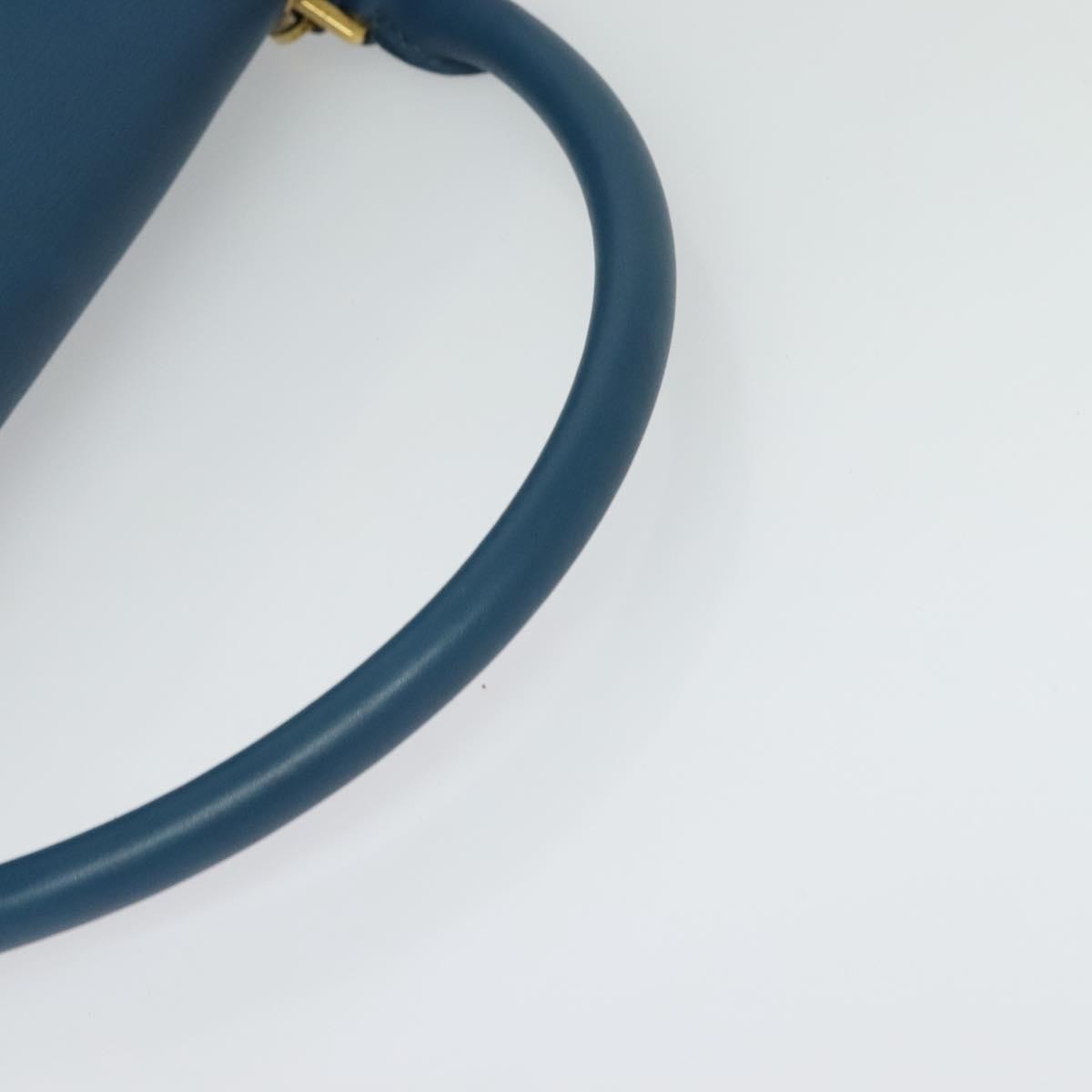 Celine Trapeze Bag Leather, BLUE, LEATHER, Handbag