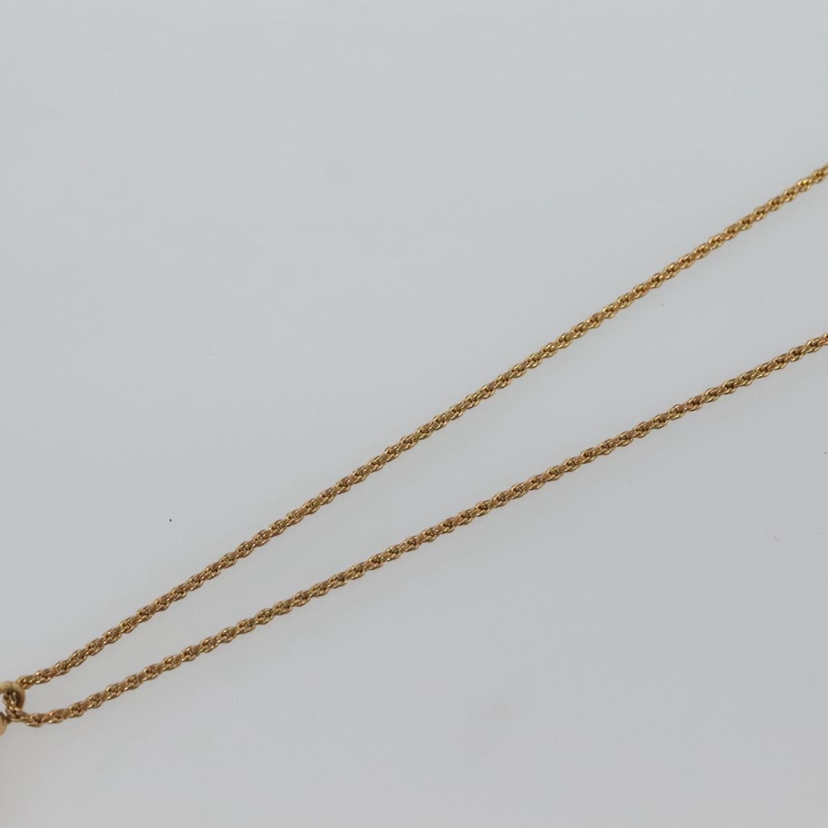 Christian Dior Logo Pendant Necklace Metal, GOLD, METAL, Necklace
