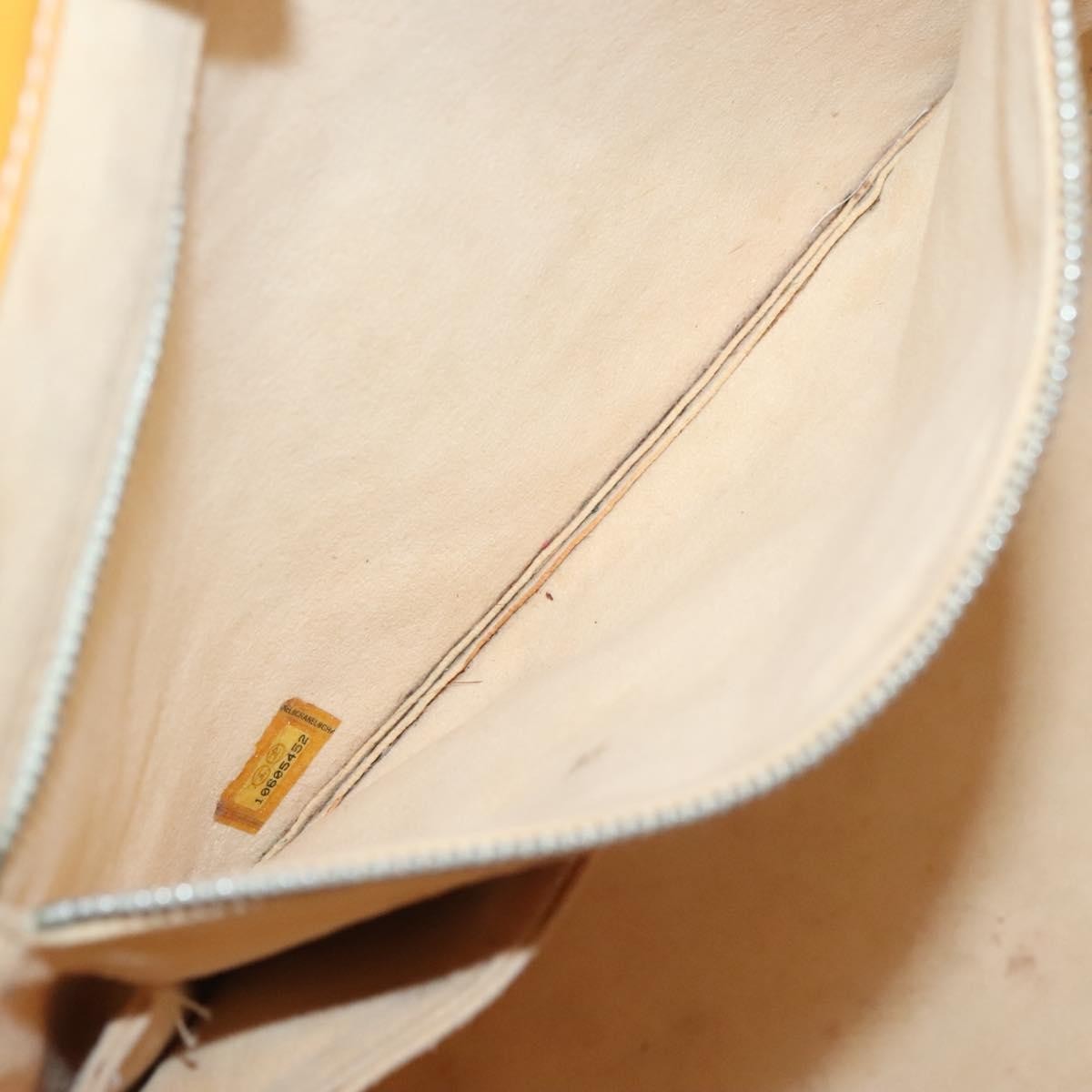 Chanel CC No.5 Shopping Tote Perforated Patent, YELLOW, PATENT_LEATHER, Tote bag