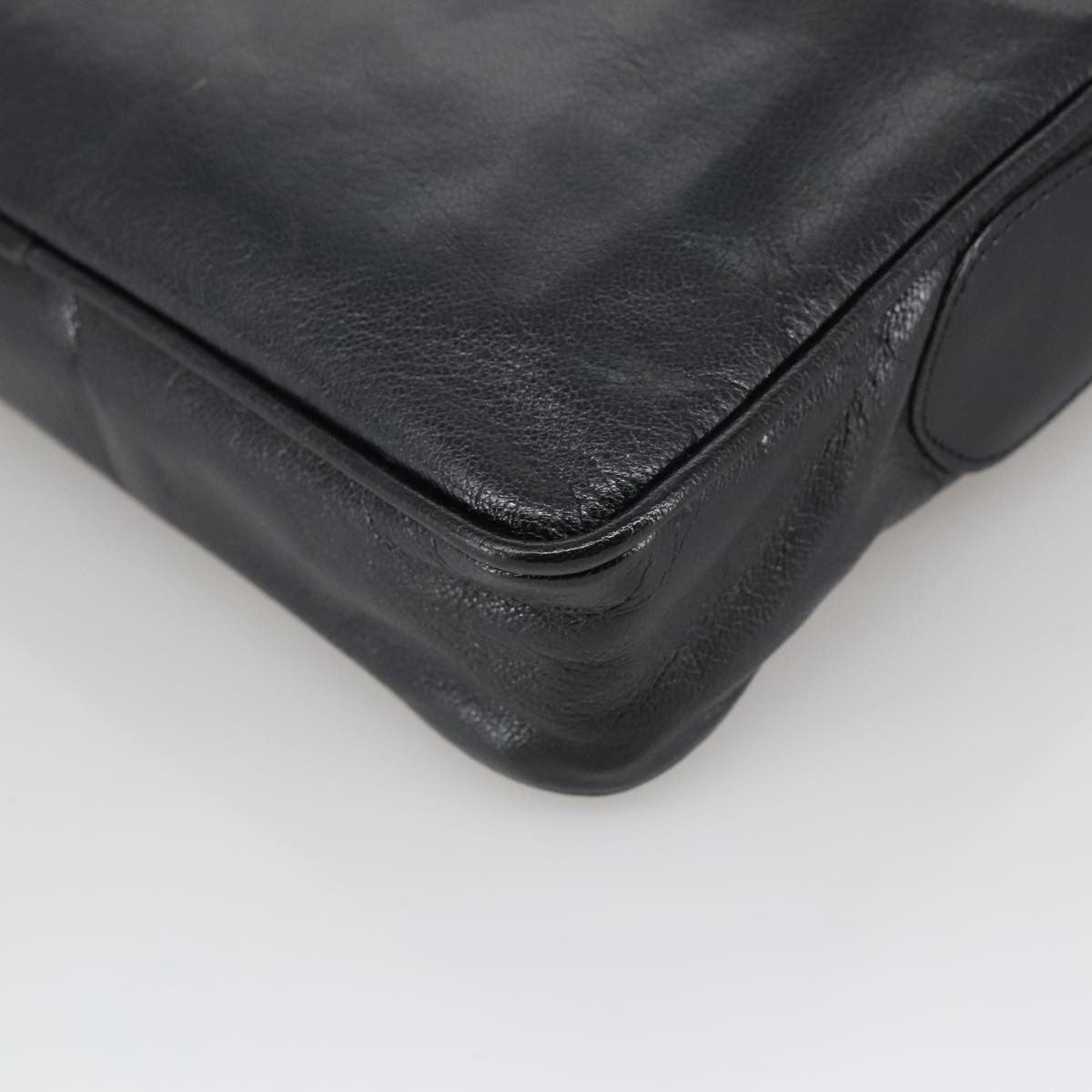 Celine Shoulder Bag Leather, BLACK, LEATHER, Shoulder bag