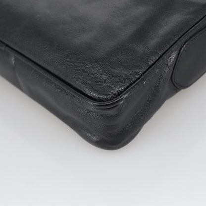 Celine Shoulder Bag Leather, BLACK, LEATHER, Shoulder bag