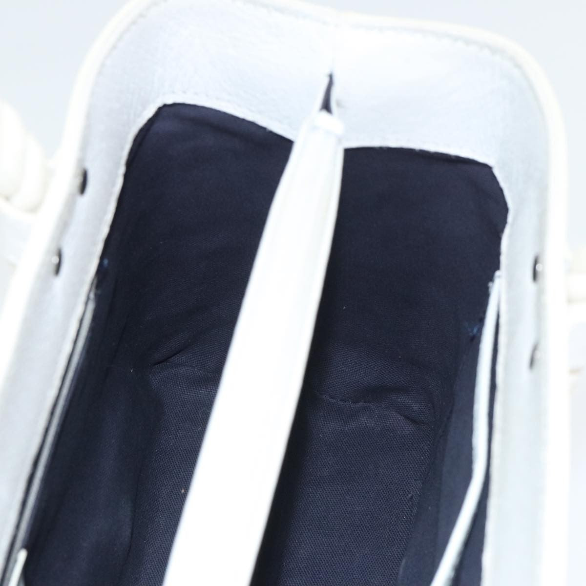 Burberry Vintage Handbag Canvas, WHITE, CANVAS, Handbag