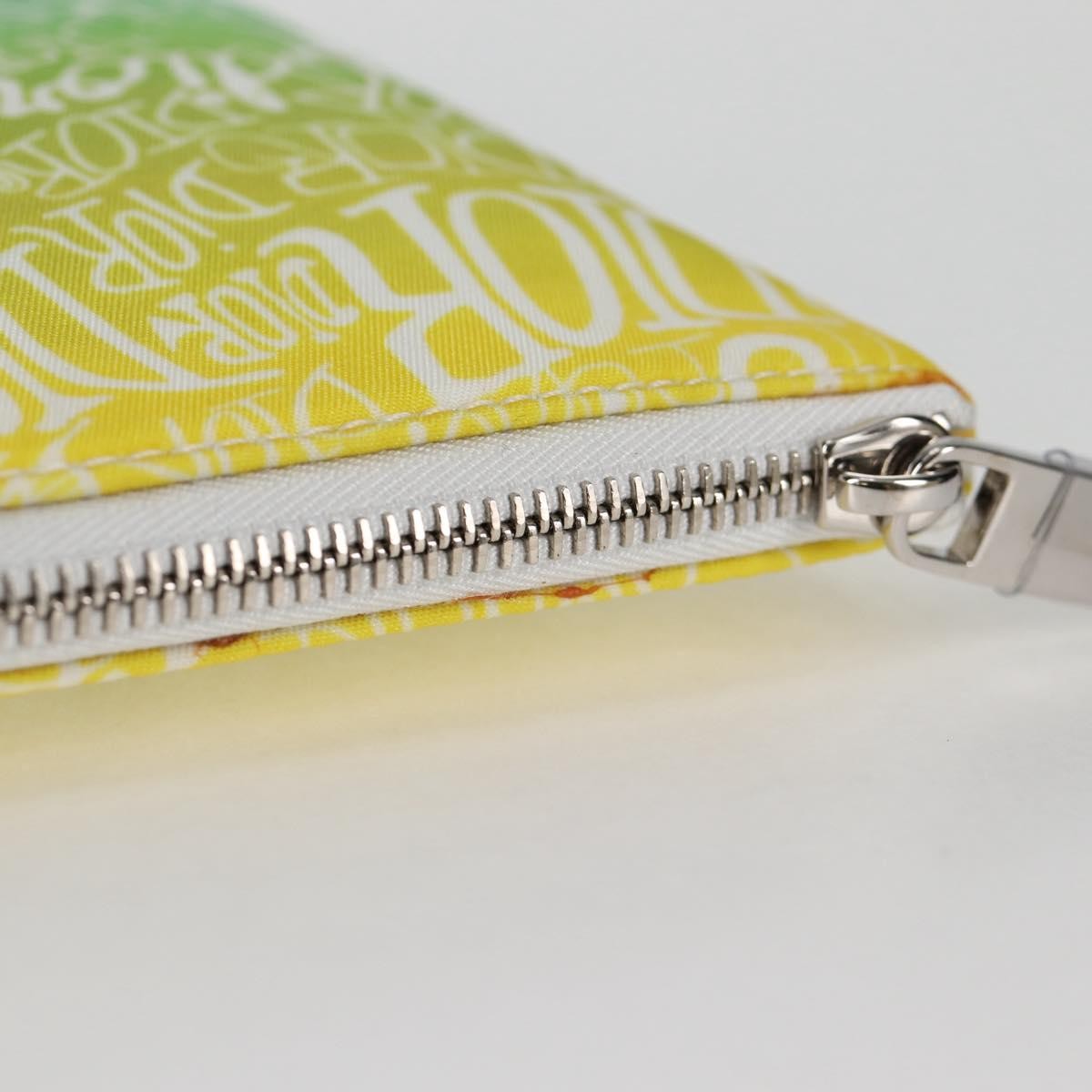 Christian Dior Pouch Stussy Nylon, YELLOW, NYLON, Clutche & pouche