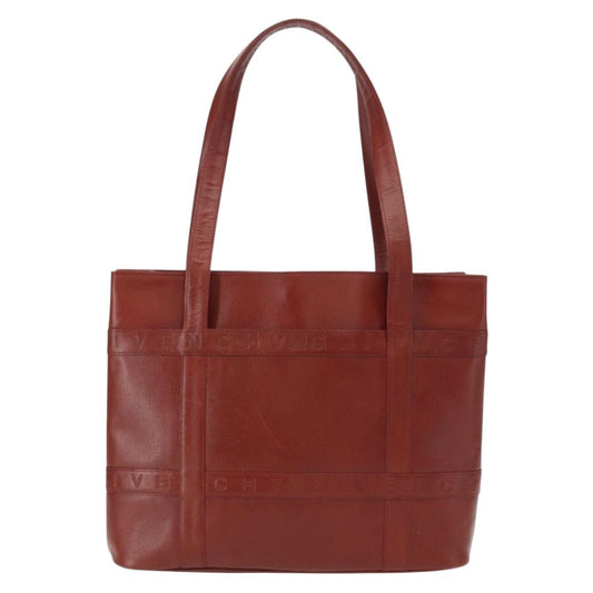 Givenchy Vintage Tote Bag Leather, BROWN, LEATHER, Tote bag