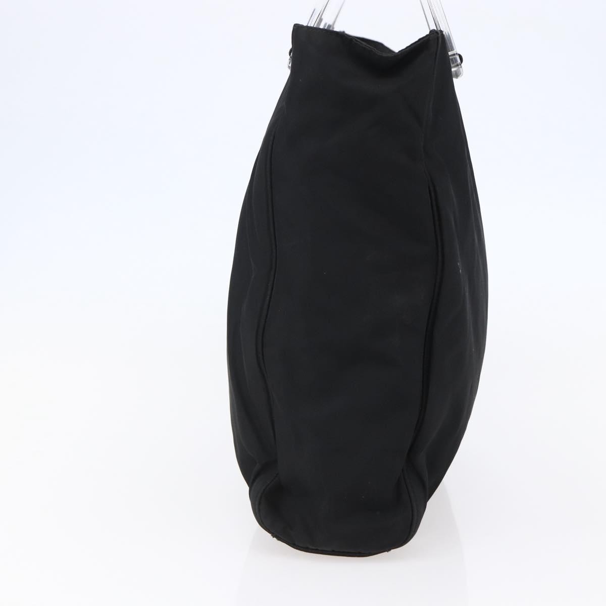Prada Resin Handle Tote Tessuto, BLACK, NYLON, Tote bag