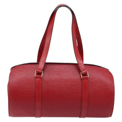 Louis Vuitton Soufflot Handbag Epi Leather, Red, Leather, Handbag
