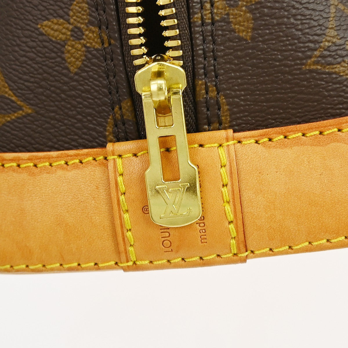 Louis Vuitton Alma Handbag Monogram Canvas, Brown, Canvas, Handbag