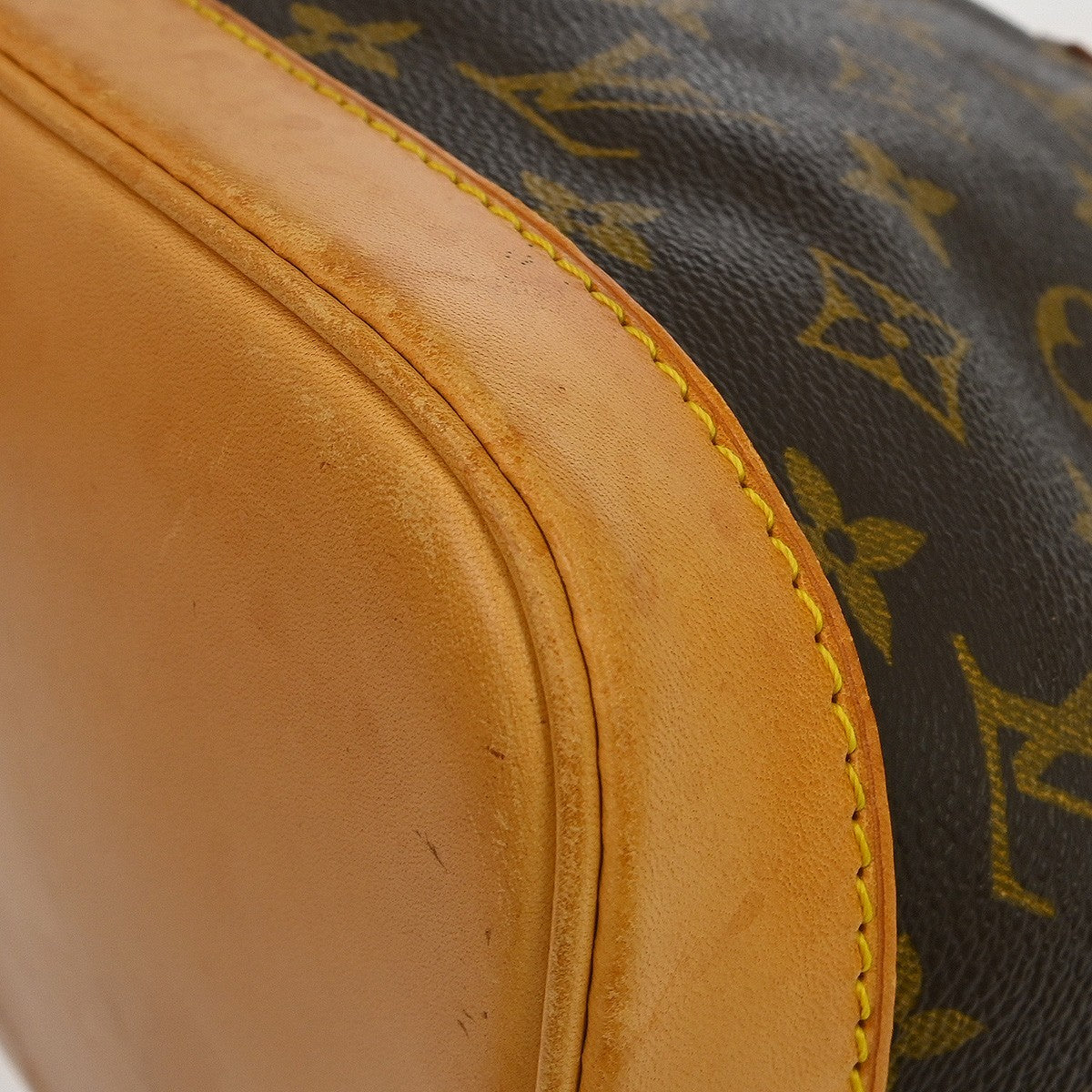 Louis Vuitton Alma Handbag Monogram Canvas, Brown, Canvas, Handbag