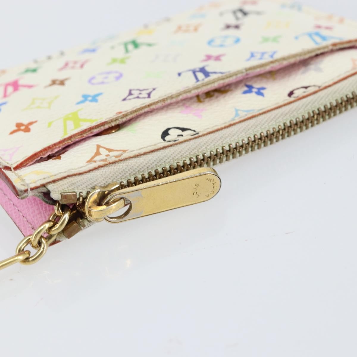 Louis Vuitton Pochette Cles Key Pouch Reverse Monogram Giant, MULTICOLOUR, CANVAS, Clutche & pouche