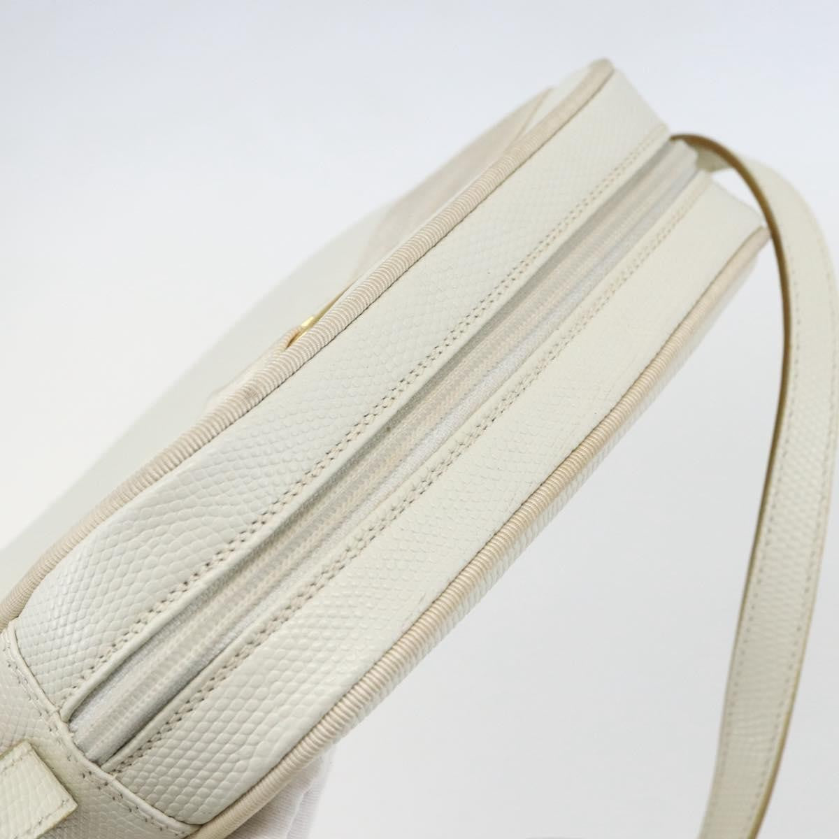 Salvatore Ferragamo Vala Shoulder Bag Leather, WHITE, LEATHER, Shoulder bag