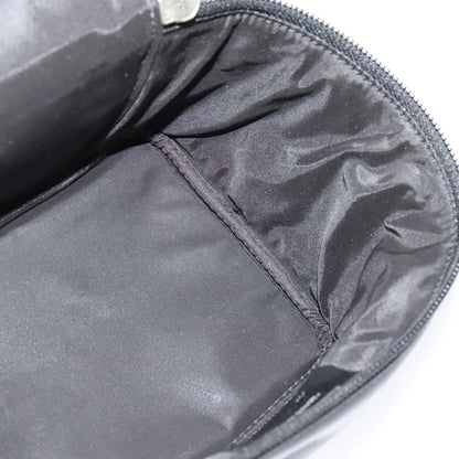 Salvatore Ferragamo Vintage Gancini Pochette Leather, BLACK, LEATHER, Handbag