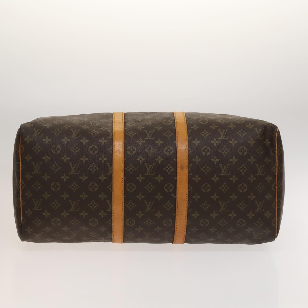 Louis Vuitton Keepall Bag Monogram Canvas, BROWN, CANVAS, Travel bag