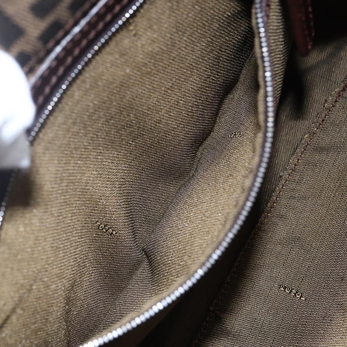 Fendi Vintage Shoulder Bag Zucca Canvas, KHAKI, CANVAS, Shoulder bag